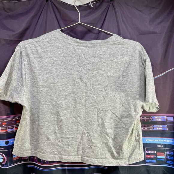 WE LOVE BELLA by IL Cicerone Happy Face Y2K Hippie Crop Top Shirt - Picture 2 of 7